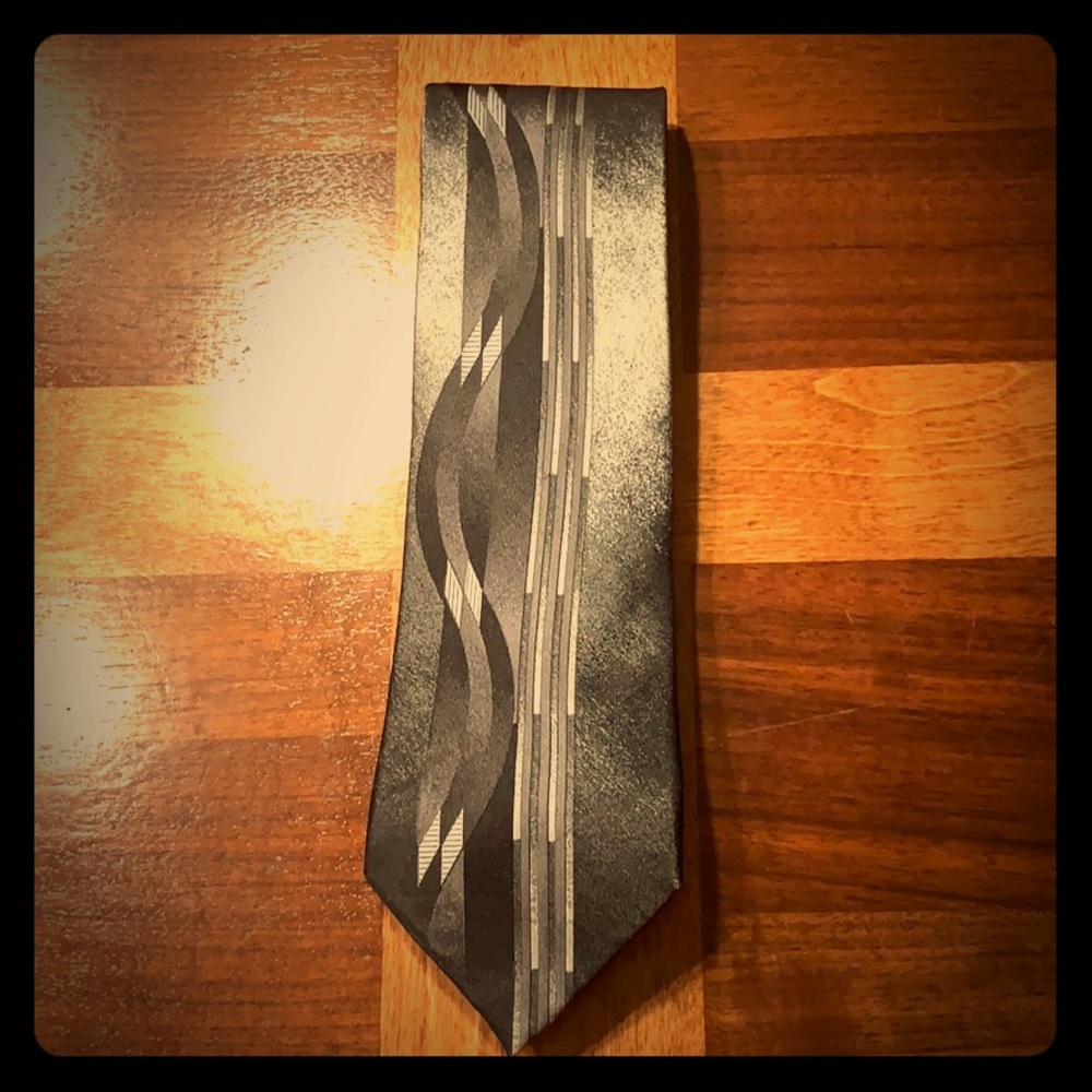 Black and silver Pierre Cardin tie